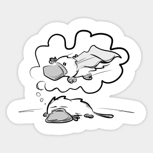 Platypus Dreams Sticker